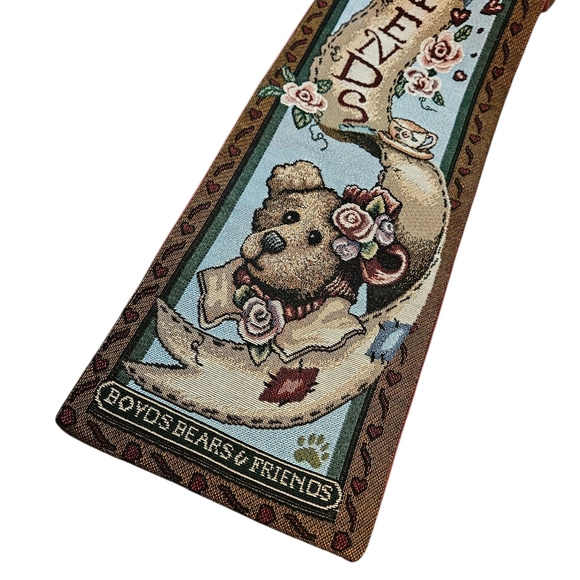 Boyds Bears Afternoon Tea "Best Friends" bell pull / tapestry / banner - Picture 4 of 7